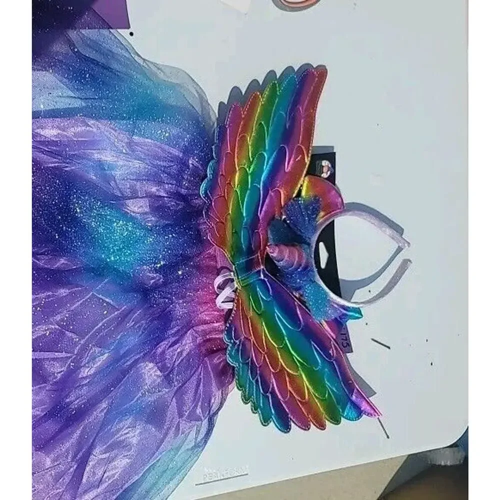 Unicorn Set TUTU, WINGS, UNICIRN HEADBAND new Happy Halloween